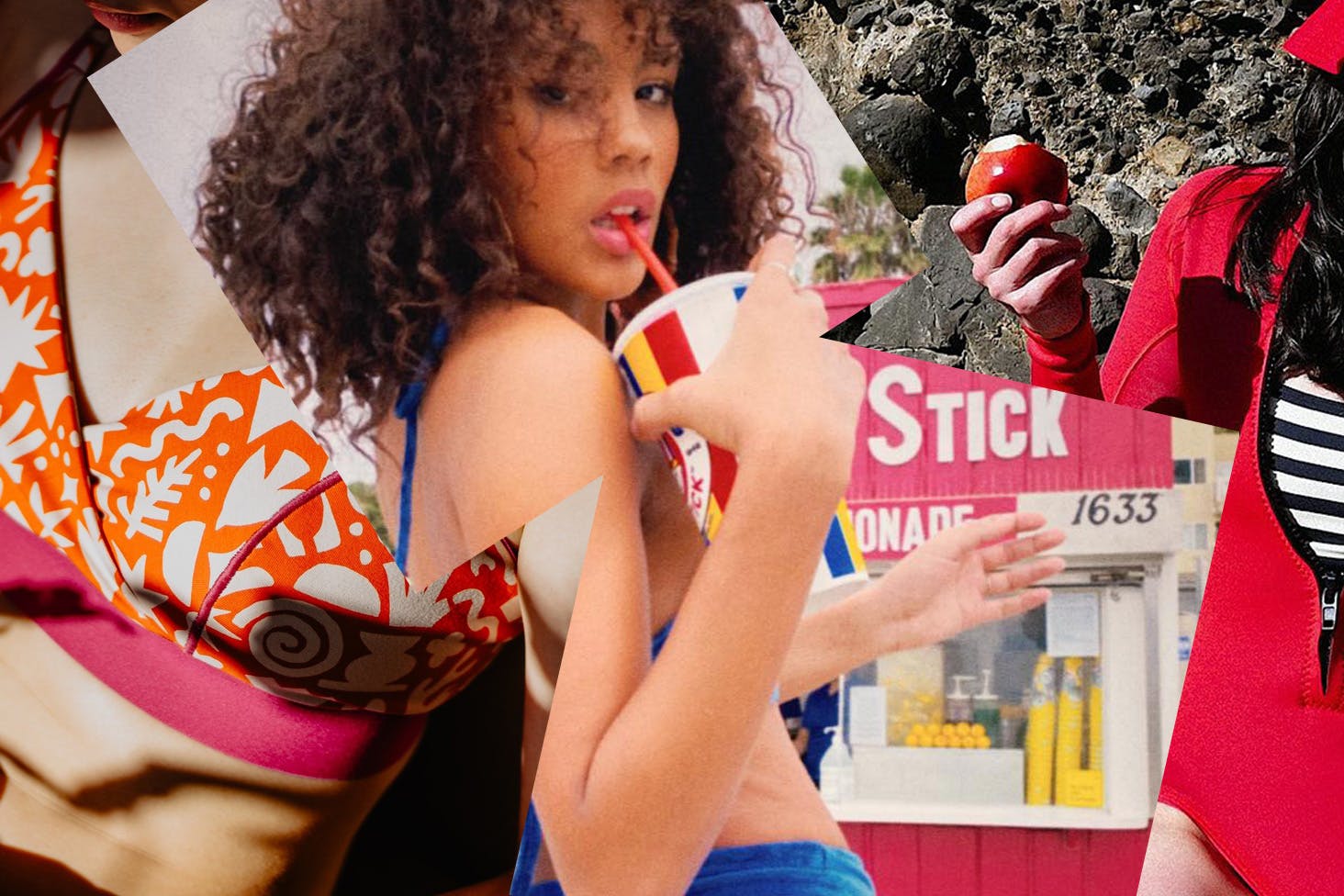 A composite image of some of the best swimwear in NZ.